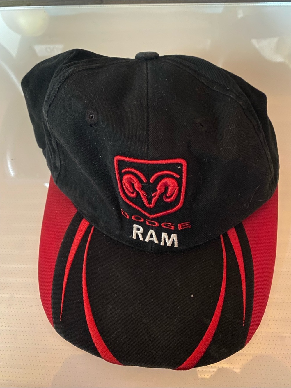 Unisex Black & Red Baseball Cap